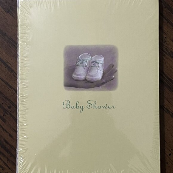 Tender Thoughts Baby Shoes Shower Invitations With Envelopes 8 Count Checklist - Picture 2 of 4